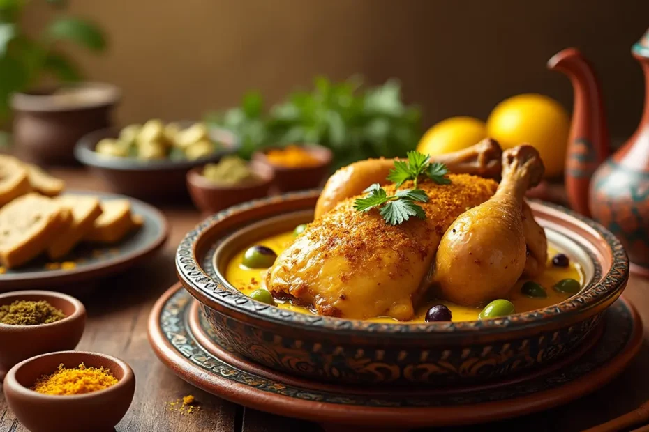 الدجاج بالزعفران