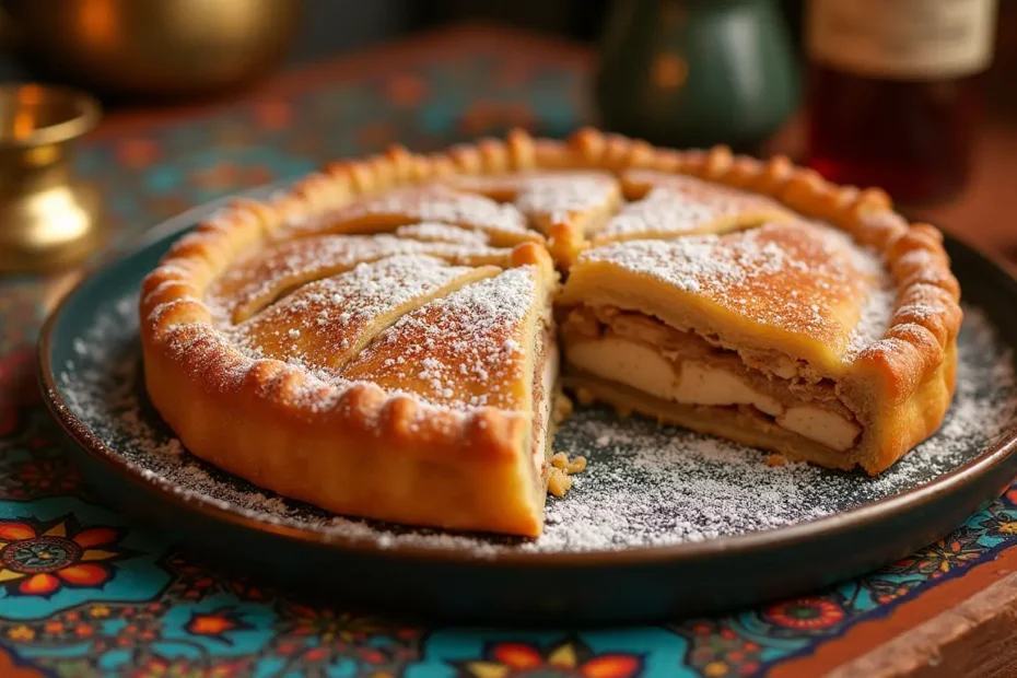 بسطيلة الدجاج واللوز